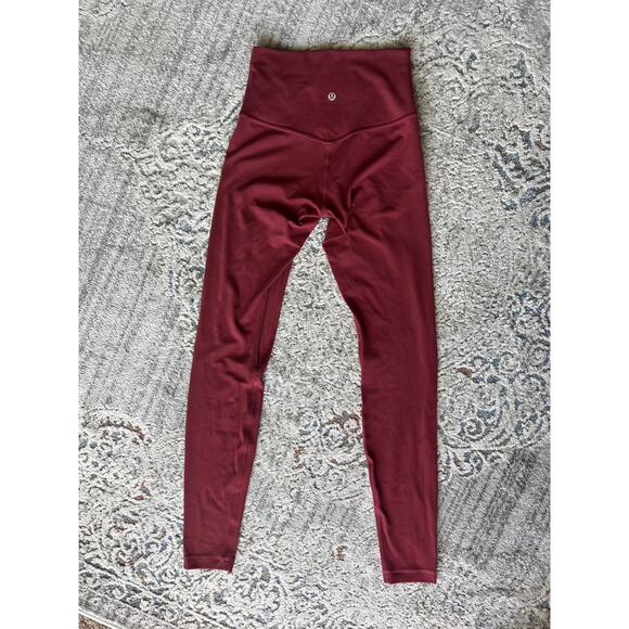 Lululemon Align High-Rise Pant 28" -Nulu- Color Mulled Wine- Size 4 - Picture 7 of 12
